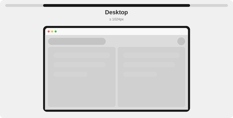 Responsive breakpoints animation showing how layouts adapt across desktop, tablet, and mobile viewports