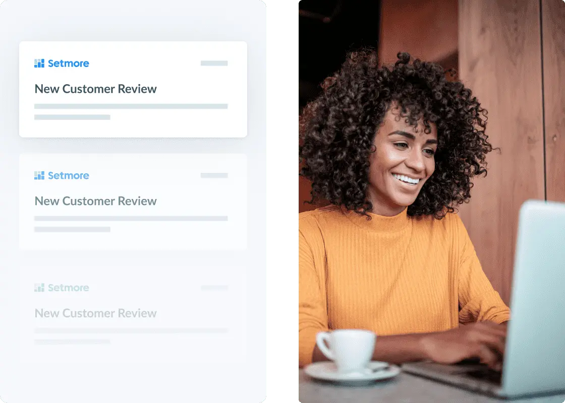 client lisant les avis des clients