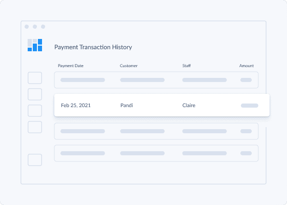 voir l’historique des transactions de paiement