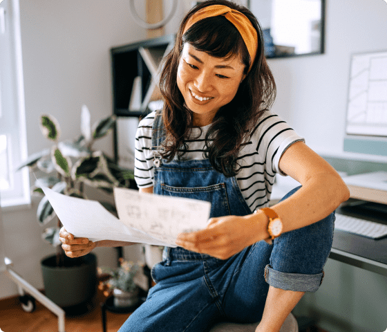 Business owner building brand