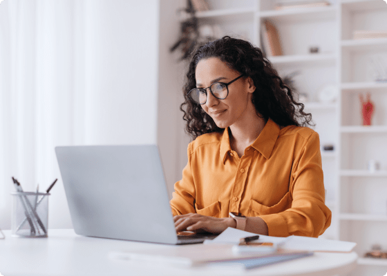 lady scheduling meeting on laptop