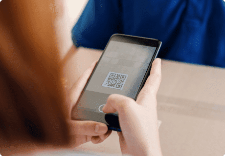 booking page qr code mobile scan