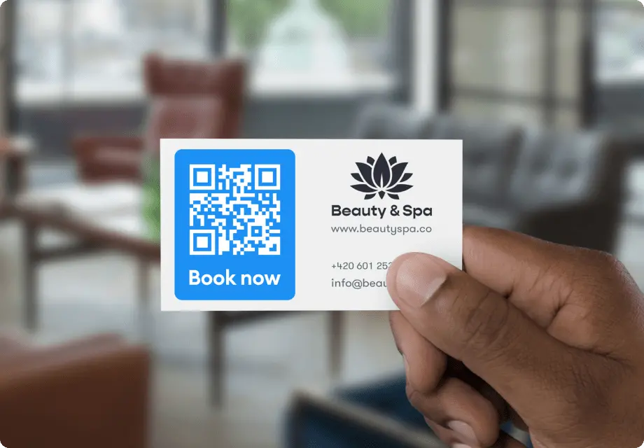 QR-Code von Visitenkarten scannen setmore