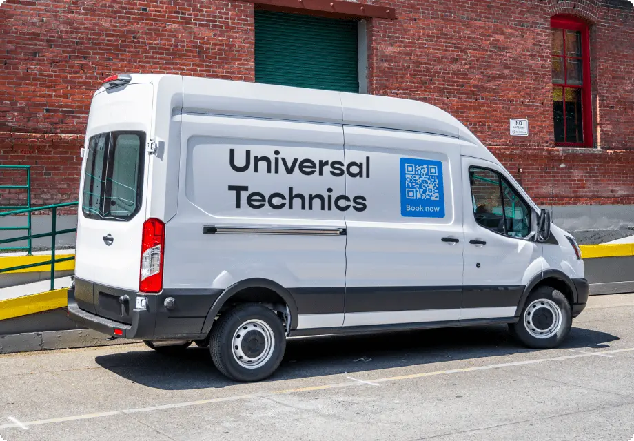 QR-Code vom Firmenwagen scannen
