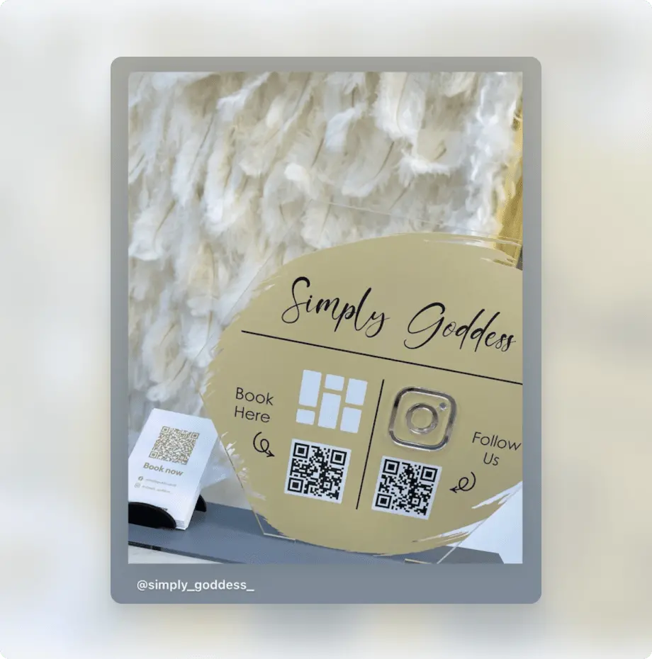 QR-Code für Salon-Buchungsseite setmore