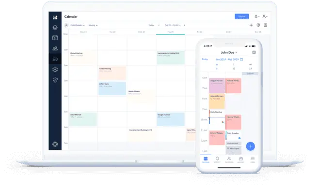 Setmore-App auf Desktop und Handy