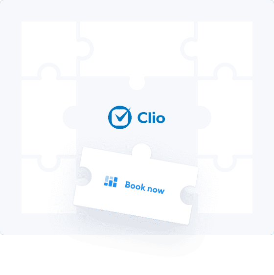 Une pièce de puzzle pour réserver maintenant joignant l’espace Clio