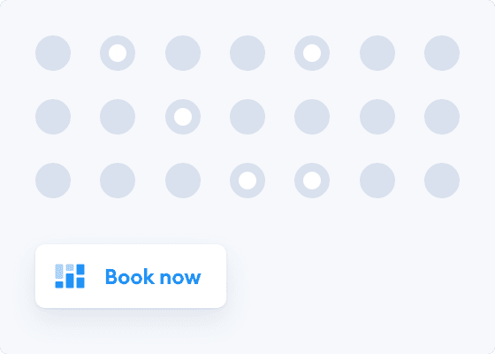 Book now button with few of the selection button