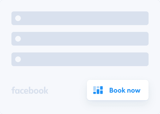 facebook booking page with book now button