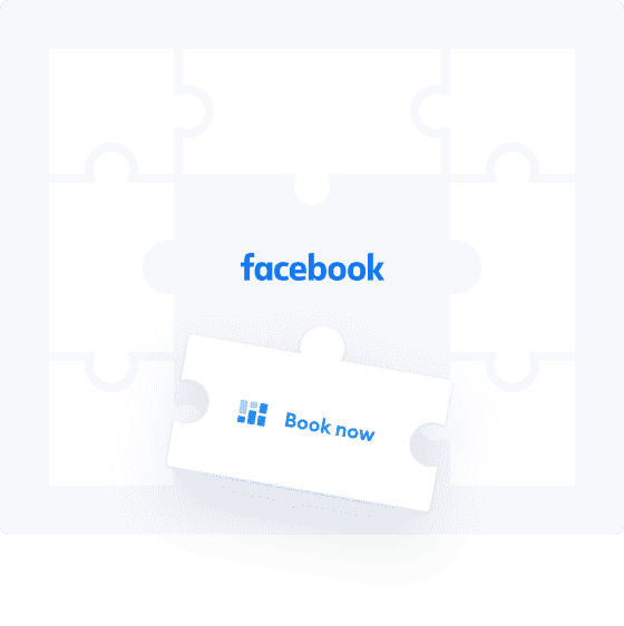 página de calendário em setmore integração com facebook