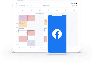 setmore booking page integration with facebook