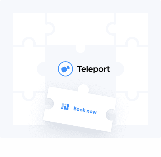 teleport book now button