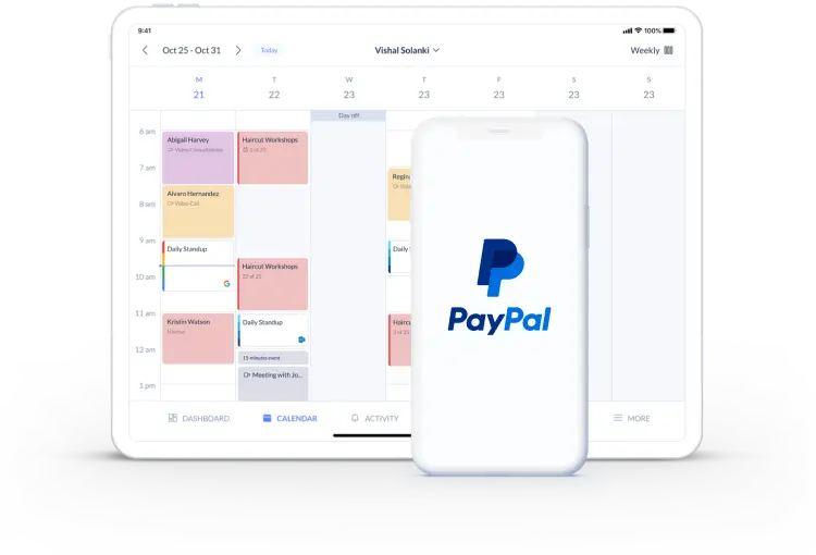 get paid with setmore paypal booking