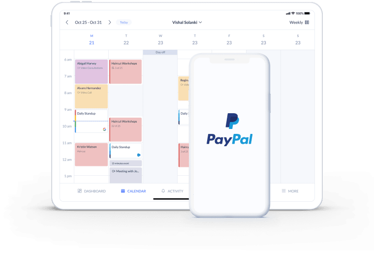 get paid with setmore paypal booking