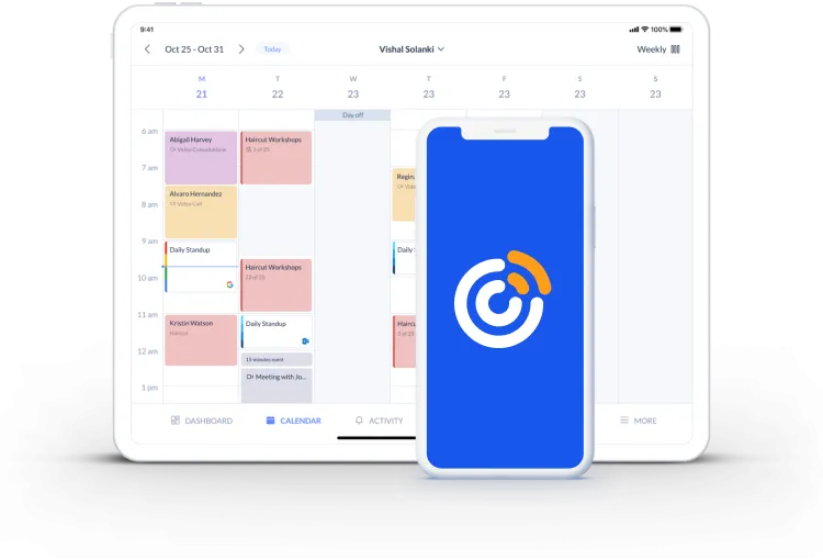 integração da página de calendário com Constant Contact