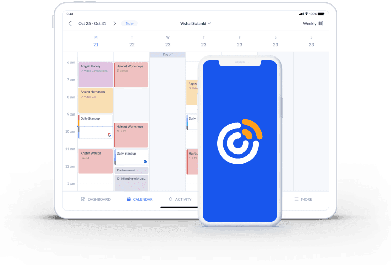 calendar page integration with constant contact