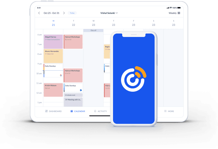 integração da página de calendário com Constant Contact