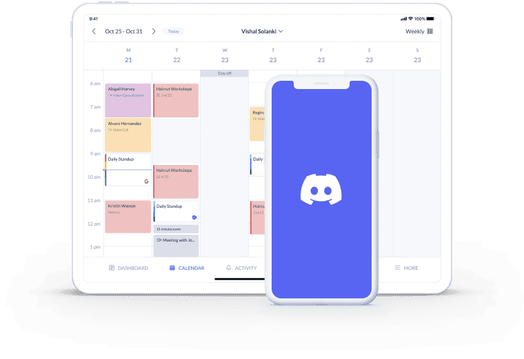 get booking updates using discord