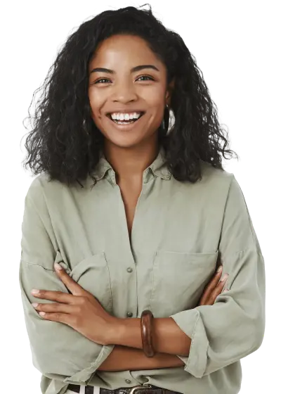 cliente sorridente a usar a setmore