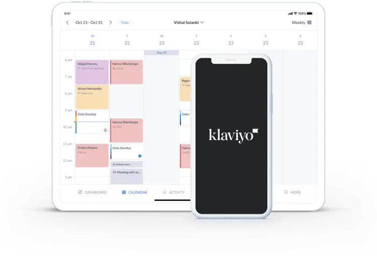 integrate klaviyo with setmore