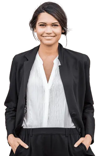 a smiling lady