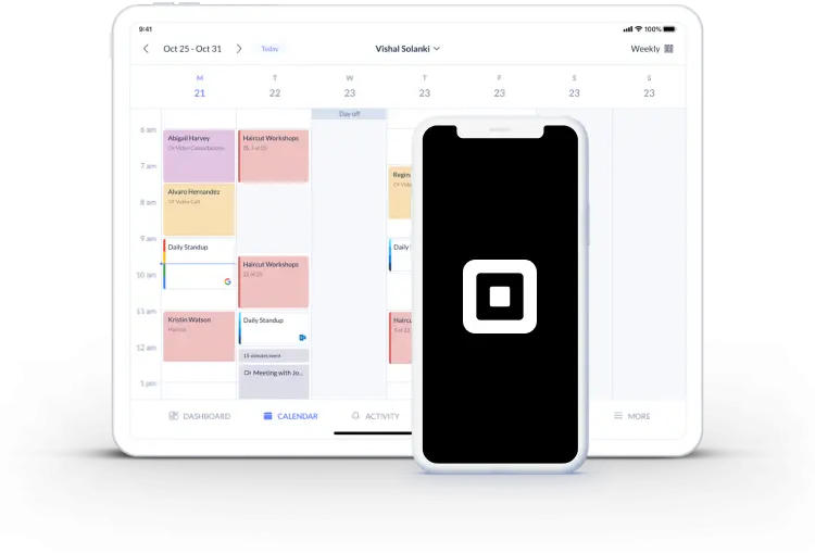 app de marcações de consulta quadrada