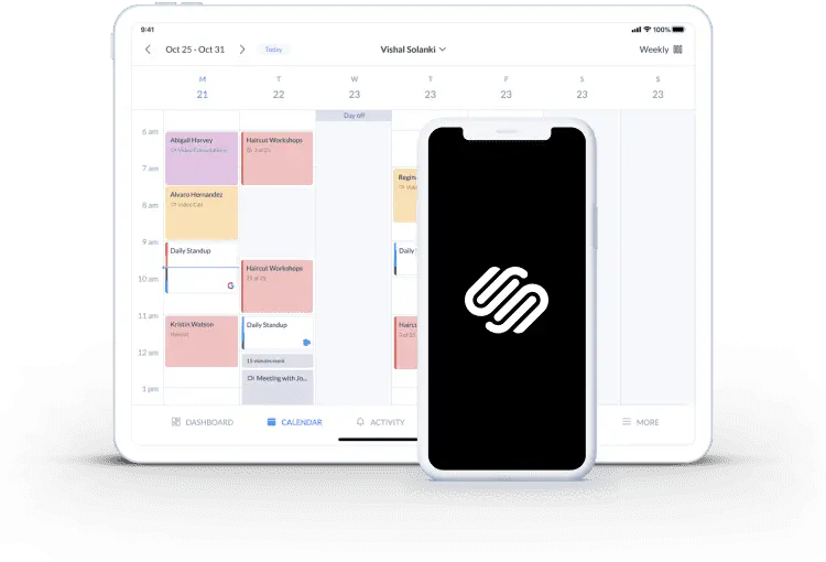 plugin gratuito per il calendario di Squarespace