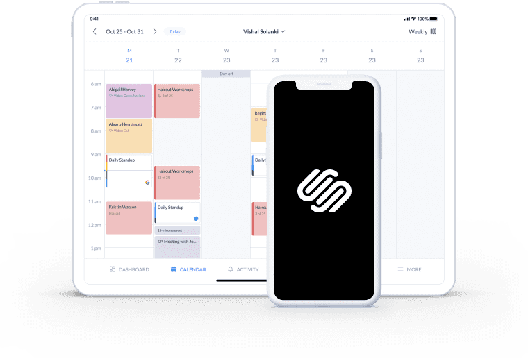 plugin calendário squarespace grátis