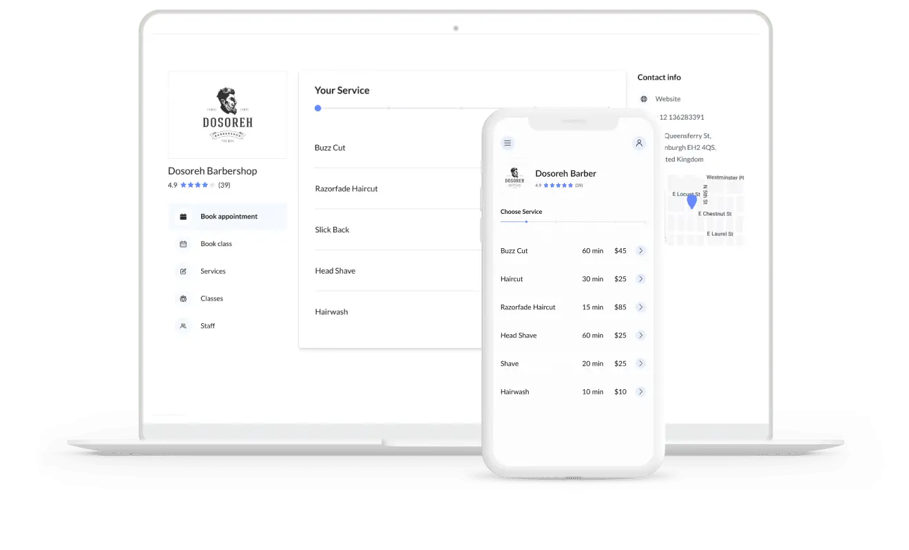 customize the booking page your rules