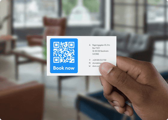 scalable qr code appointment book now